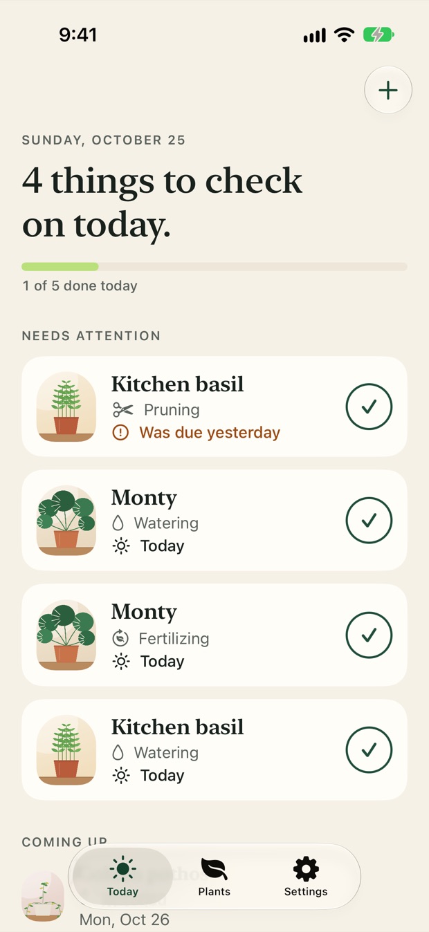 Sproutly screen 1