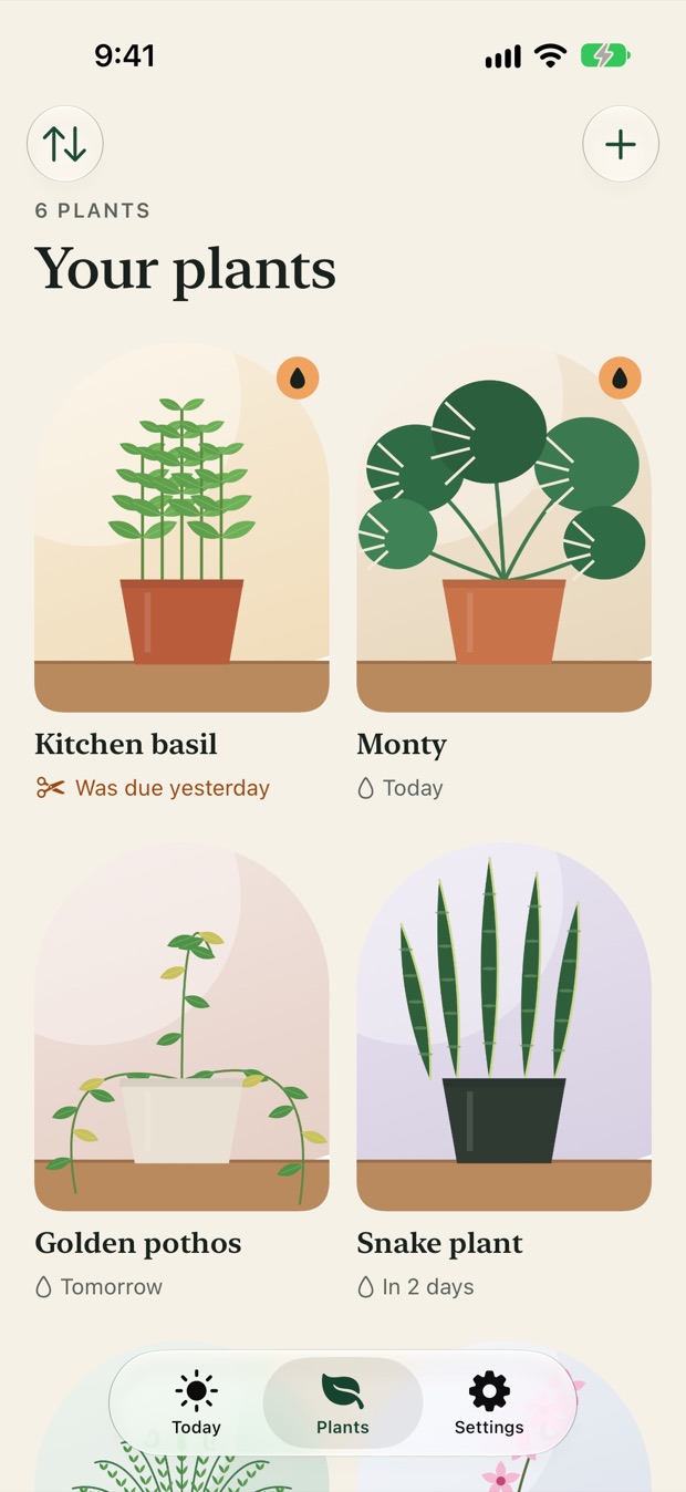 Sproutly screen 2